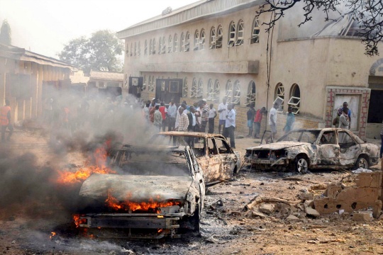 Multiple bombs kill 8 in northeast Nigerian town